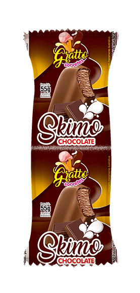 picole skimo chocolate ao leite com cobertura gratto