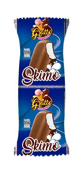 picole skimo chocolate e nata com cobertura gratto